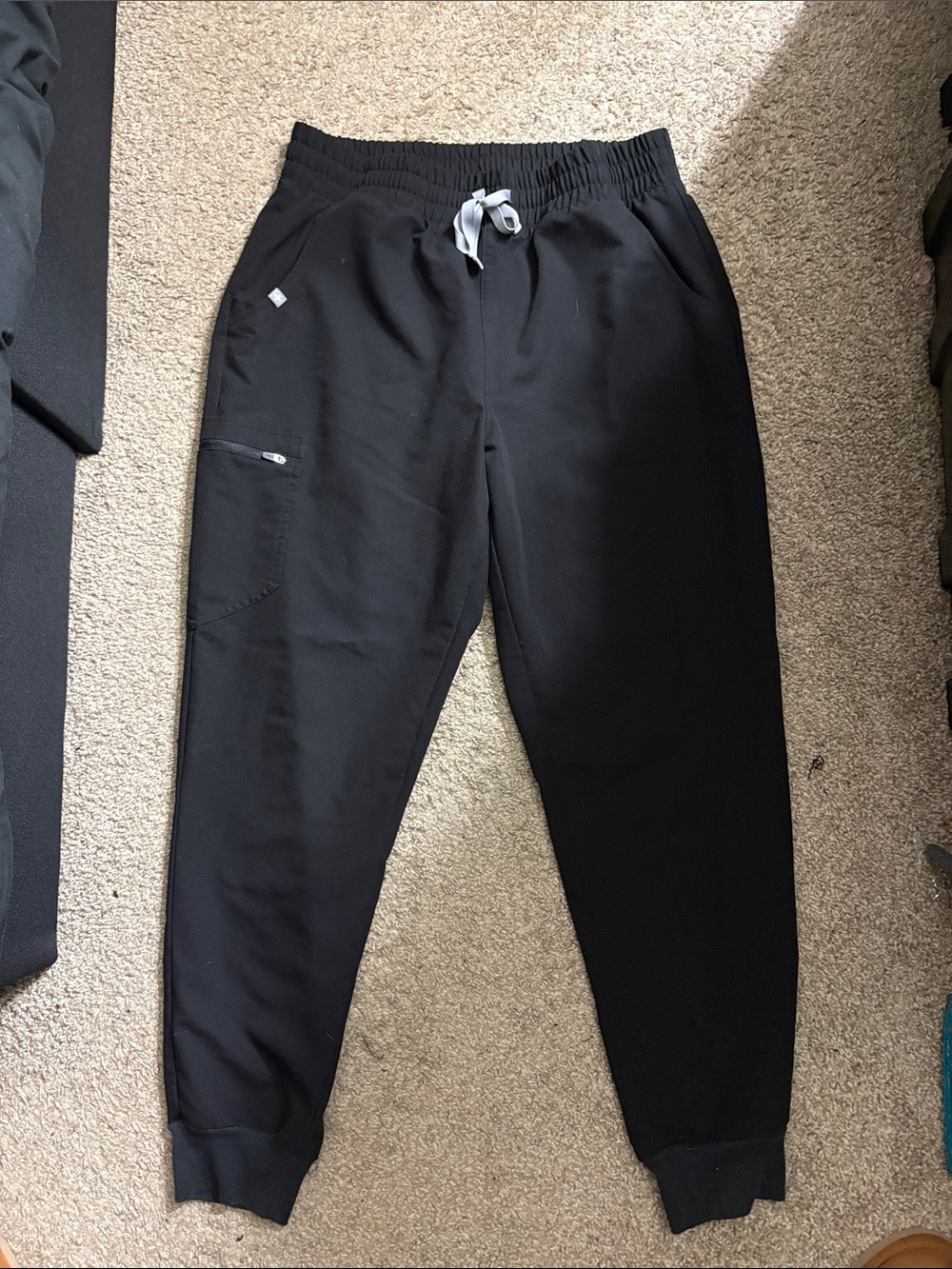 Figs Black Scrub Joggers Size Large